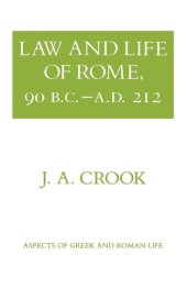 book Law and life of Rome