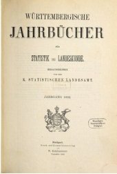 book Württembergische Jahrbücher für Statistik und Landeskunde