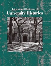 book International Dictionary of University Histories