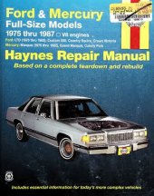 book Haynes Ford & Mercury Full-Size Models Automotive Repair Manual