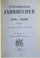 book Württembergische Jahrbücher für Statistik und Landeskunde