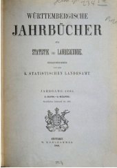 book Württembergische Jahrbücher für Statistik und Landeskunde