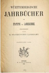 book Württembergische Jahrbücher für Statistik und Landeskunde