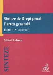 book Sinteze de drept penal, partea generala, vol. 1