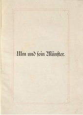 book Ulm und sein Münster. Festschrift zur Erinnerung an den 30. Juni 1377