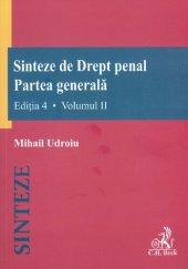 book Sinteze de drept penal, partea generala, vol. 2