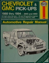 book Haynes Chevrolet & GMC Pick-Ups 1988 to 1994 Automotive Repair Manual