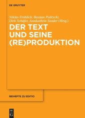 book Der Text und seine (Re)Produktion