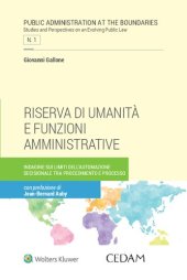 book Riserva di umanità e funzioni amministrative