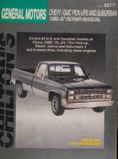 book Chilton's General Motors Chevy/GMC Pick-Ups & Suburban 1980-1987 Repair Manual