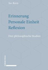 book Erinnerung - Personale Einheit - Reflexion: Drei Philosophische Studien (German Edition)