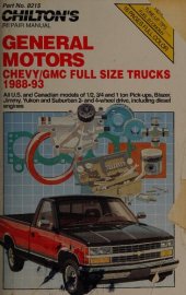 book Chilton's Chevy-GMC Full Size Trucks 1988-93 Repair Manual