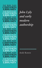 book John Lyly and early modern authorship