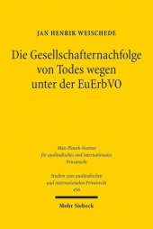 book Die Gesellschafternachfolge von Todes wegen unter der EuErbVO