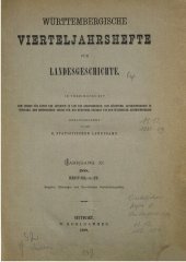 book Württembergische Vierteljahreshefte für Landeskunde