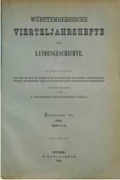 book Württembergische Vierteljahreshefte für Landeskunde