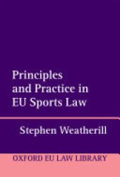 book Principles and Practice in EU Sports Law