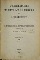 book Württembergische Vierteljahreshefte für Landeskunde