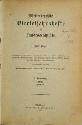 book Württembergische Vierteljahreshefte für Landeskunde