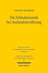 book Die Schiedseinrede bei Auslandsberührung