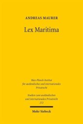 book Lex Maritima: Grundzüge eines transnationalen Seehandelsrechts