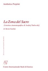 book La Zona del Sacro: l'estetica cinematografica di Andrej Tarkovskij