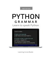 book Python Grammar: Learn to speak Python