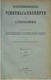 book Württembergische Vierteljahreshefte für Landeskunde