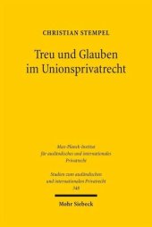 book Treu und Glauben im Unionsprivatrecht