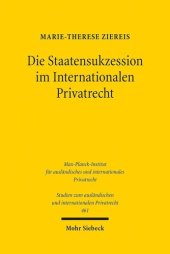 book Die Staatensukzession im Internationalen Privatrecht: Dissertationsschrift