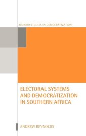 book Electoral Systems and Democratization in Southern Africa (Oxford Studies in Democratization)