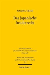 book Das japanische Insiderrecht