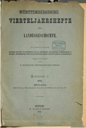 book Württembergische Vierteljahreshefte für Landeskunde