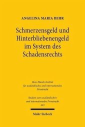 book Schmerzensgeld und Hinterbliebenengeld im System des Schadensrechts: Ein deutsch-italienischer Rechtsvergleich unter besonderer Berücksichtigung der Haftung im Straßenverkehr. Dissertationsschrift