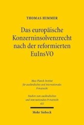 book Das europäische Konzerninsolvenzrecht nach der reformierten EuInsVO: Dissertationsschrift