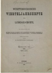 book Württembergische Vierteljahreshefte für Landeskunde