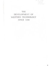 book The development of Western technology since 1500.