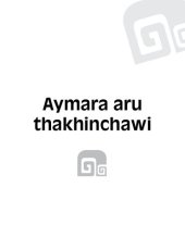 book Aymara aru thakhinchawi