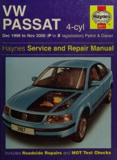 book Haynes VW Passat (96-00) Service & Repair Manual