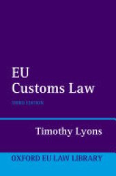 book EU Customs Law