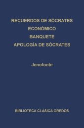 book Recuerdos De Sócrates / Económico / Banquete / Apología