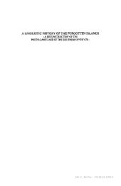 book A Linguistic History of the Forgotten Islands: A Reconstruction of the Proto-language of the Southern Ryūkyūs