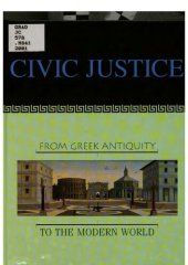 book Civic Justice From Greek Antiquity to the Modern World