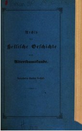 book Árchiv für Hessische Geschichte und Altertumskunde