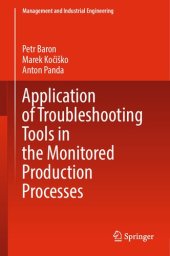 book Application of Troubleshooting Tools in the Monitored Production Processes