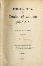 book Zeitschrift des Vereins für Geschichte und Altertum Schlesiens