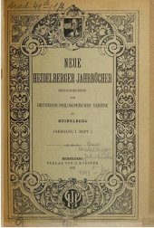 book Neue Heidelberger Jahrbücher