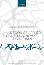 book Handbook of Applied Health Economics in Vaccines