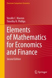 book Elements of Mathematics for Economics and Finance (Classroom Companion: Economics)