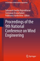 book Proceedings of the 9th National Conference on Wind Engineering (Lecture Notes in Mechanical Engineering)